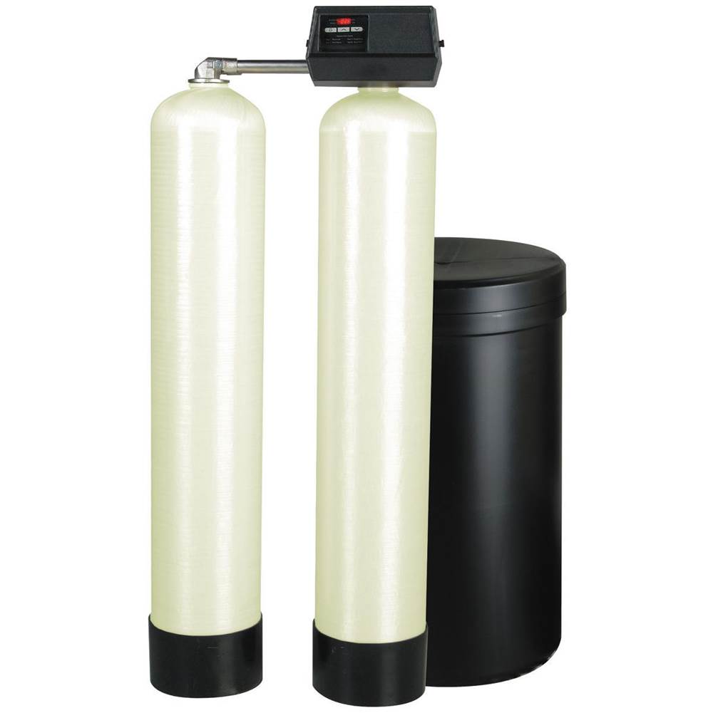 Watts 1 In X 12 In Almond Mineral Hardness Removal Twin Alternating Water Softening System